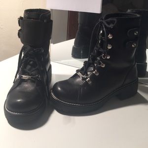 Harley Davidson Black Leather Boots