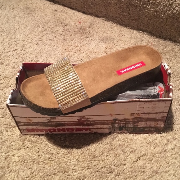 Brand new union bay glitter sandals