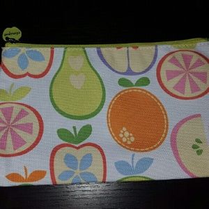 Clinique Cosmetic Make-up Bag Apples and Oranges
