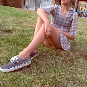 Brand new ombré gray to white vans