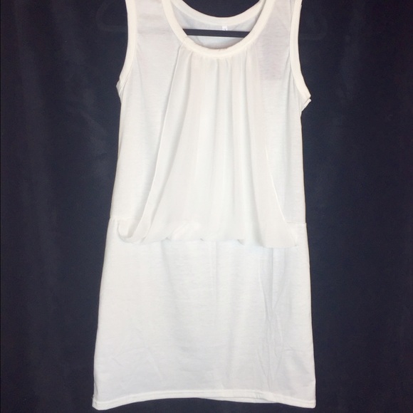 Cute white mini dress