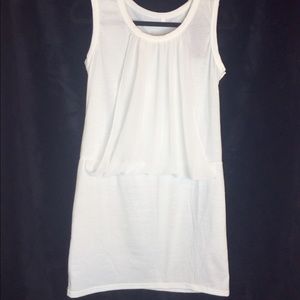 Cute white mini dress