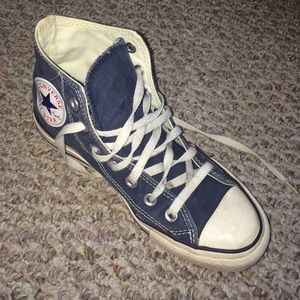 Navy Blue Hightop Converse All Star