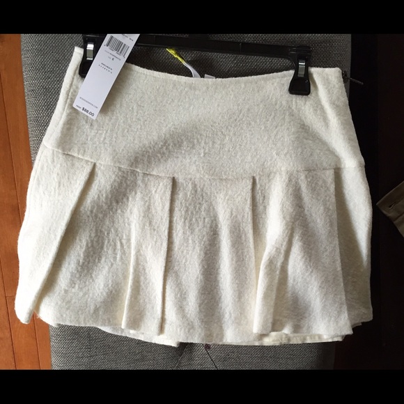 Whisper white pleated skirt