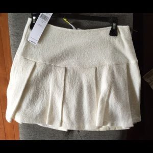 Whisper white pleated skirt