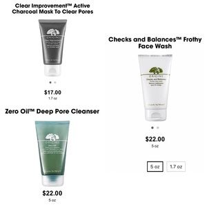 origins zero oil face wash