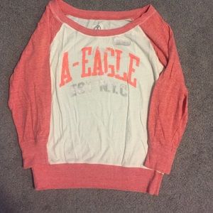 American eagle 3quarter sleeve shirt