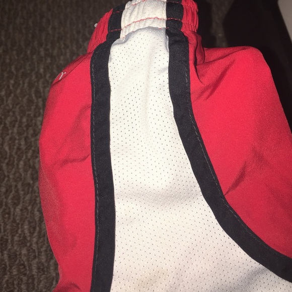 Red and White Nike Shorts with Black on the sides! - Picture 3 of 4