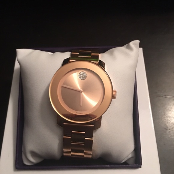 Movado Bold Rose Gold Watch.
