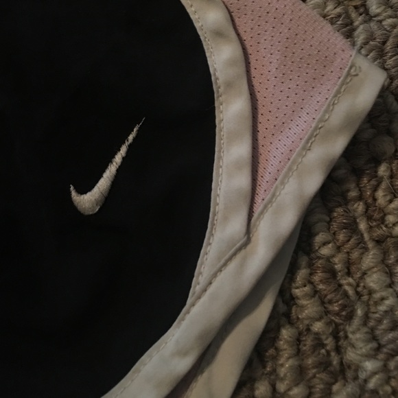 Black and White Nike shorts with Pink on the sides - Picture 2 of 4