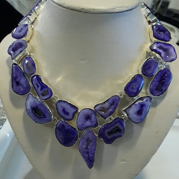 Brand new Amethyst Geode Necklace