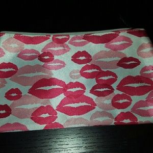 Clinique Cosmetic Make-up Bag Red and Pink Lips