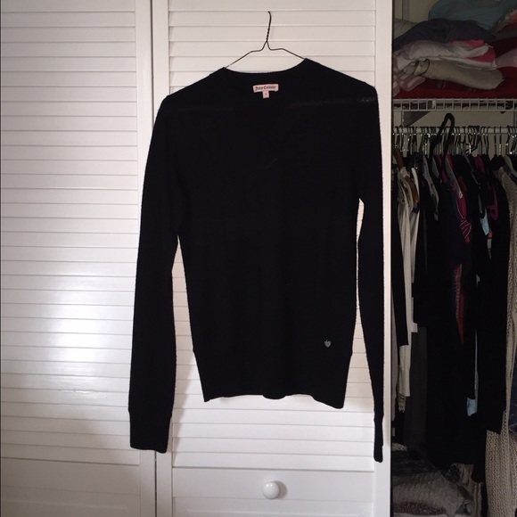 BLACK JUICY COUTURE SWEATER 100% CASHMERE!!!!