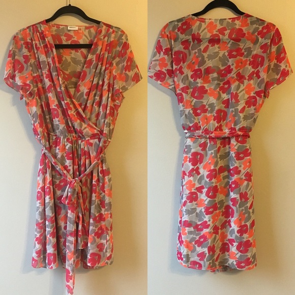DKNY faux wrap dress