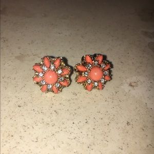 J Crew flower earrings