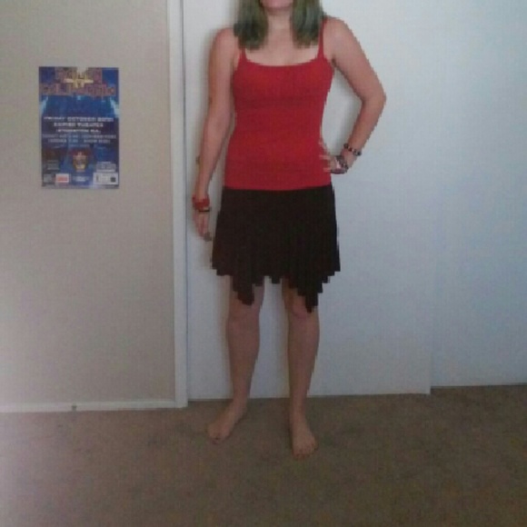 Red tank top