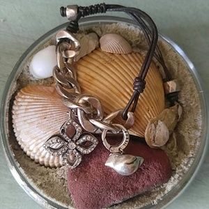 Fossil charm bracelet