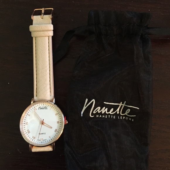 Rose gold accent watch