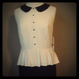 Black and Light Ivory Dress. NWT. Kensie