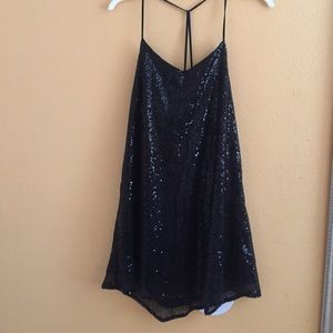 Foreign exchange black sequin dress