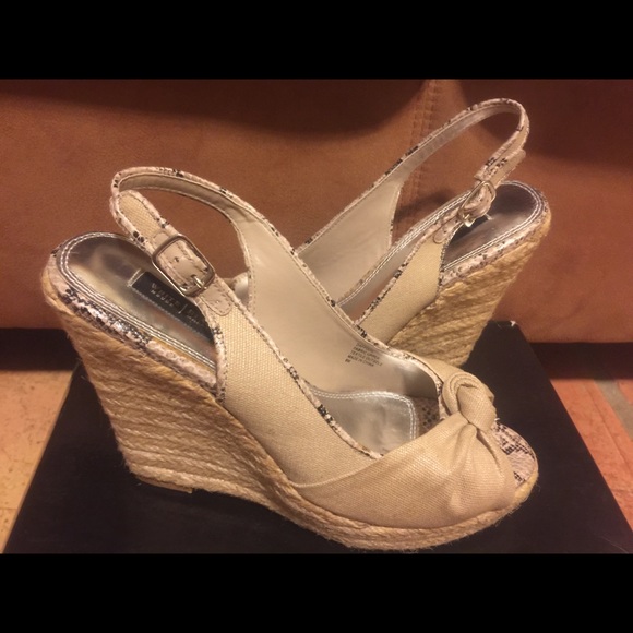 White House Black Market wedge heels.