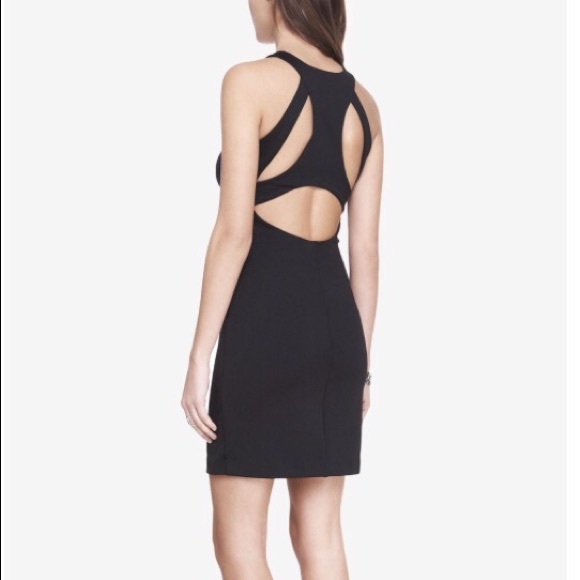 Express Cut-out Racerback Scuba Knit Dress