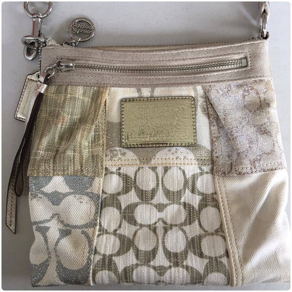Coach Poppy Patchwork Swing Pack & Small Wristlet
