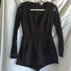 Black dressy romper