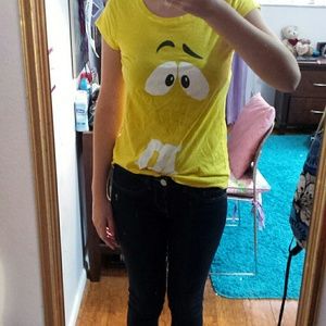 m&m shirt