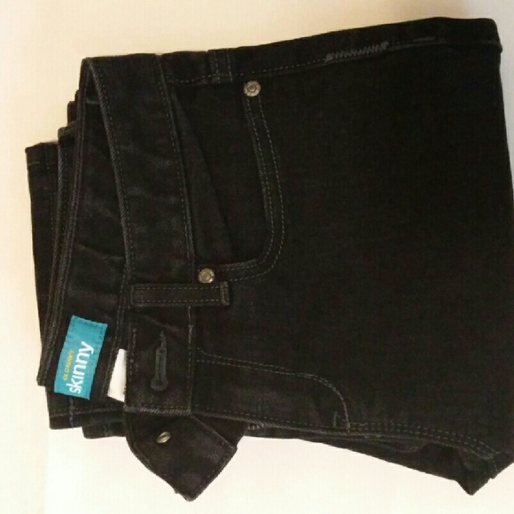 Black denim jeans