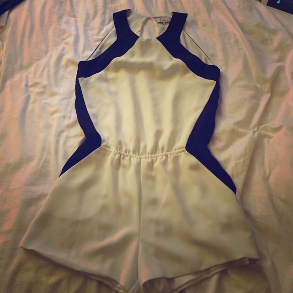 Parker black and white romper