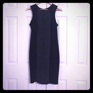 Merona black midi dress