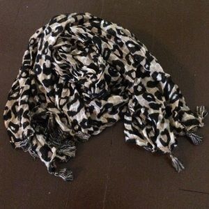 Leopard j. McLaughlin scarf with tassels