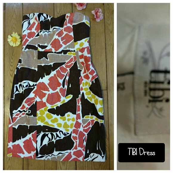 Tibi Strapless Dress