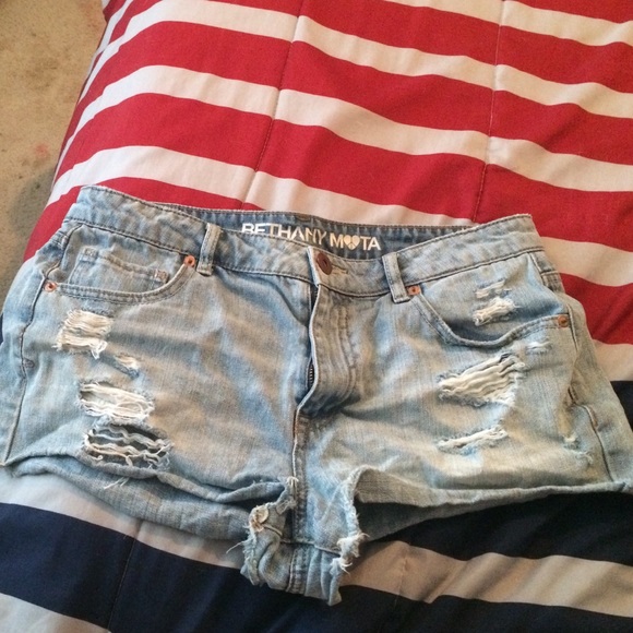 High waisted Jean shorts from Aeropostale
