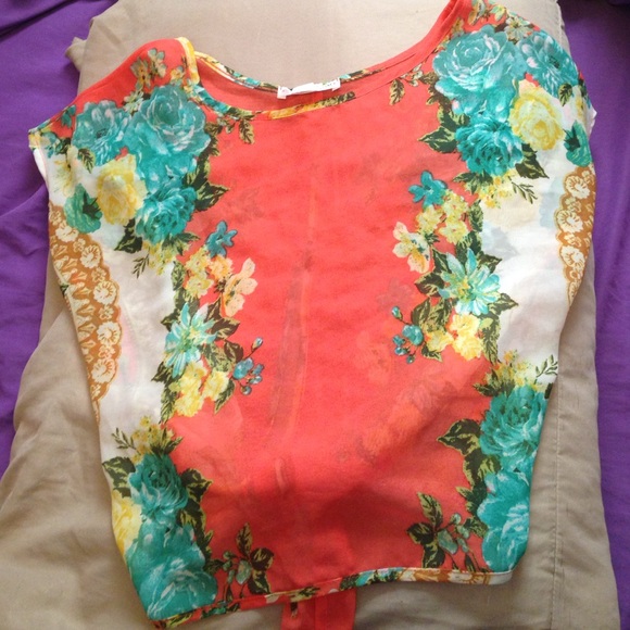 Flower print A'gaci blouse