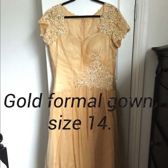 Gold formal gown