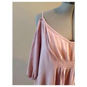 Poema Dresses - Chiffon off the shoulder dress tunic sizes S M L Poema Dresses - Chiffon off the shoulder dress tunic sizes S M L