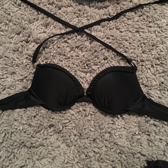 Black bathing suit top