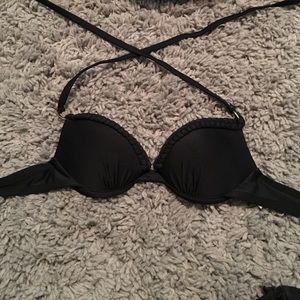 Black bathing suit top