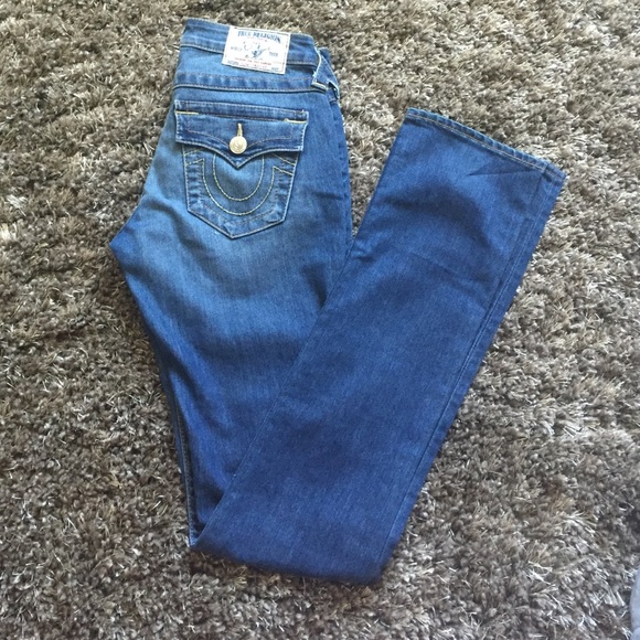 True religion light wash jeans