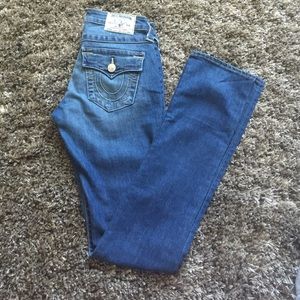 True religion light wash jeans