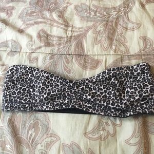 H&M Cheetah Print Bandeau Bra Size 6 (Small)