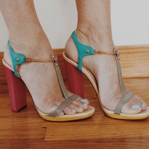 Christian Louboutin colored sandals