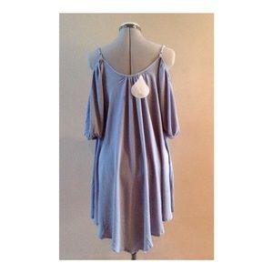 Poema Dresses - Chiffon off the shoulder dress tunic sizes S M L Poema Dresses - Chiffon off the shoulder dress tunic sizes S M L