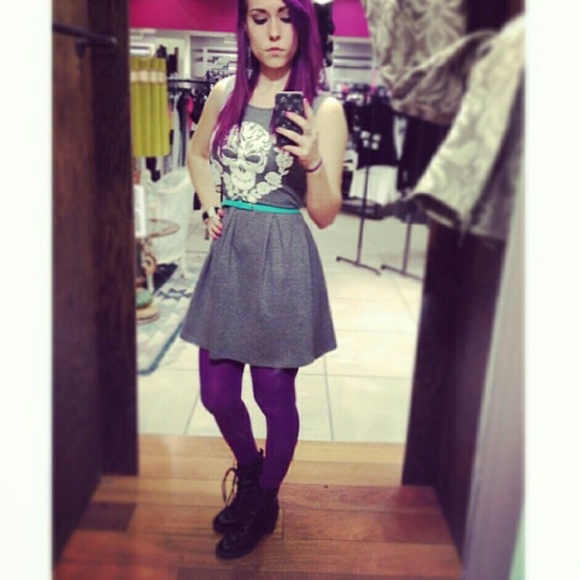 🚫SOLD🚫 Sugar skull skater dress - Picture 2 of 2