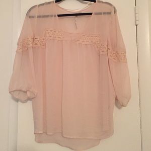 Sheer flowy blouse