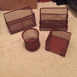 4 piece desk set