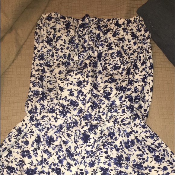 Shorts/ tube top floral romper