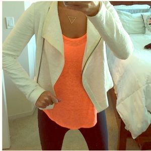 Vince textured stretch scuba cotton blazer